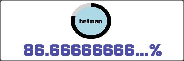 베트맨의 환급률은 86% !